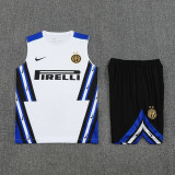 2025-26 INT White Tank top and shorts suit