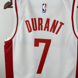 2022-23 ROCKETS DURANT #7 White Top Quality Hot Pressing NBA Jersey