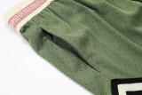 A2503 AJ Pink green Casual Short Pants #粉绿色
