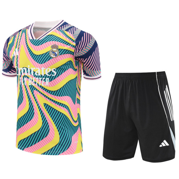 2025-26 RMA Yellow green Training Short Suit