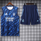 2025-26 RMA Blue Tank top and shorts suit