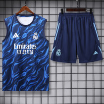 2025-26 RMA Blue Tank top and shorts suit