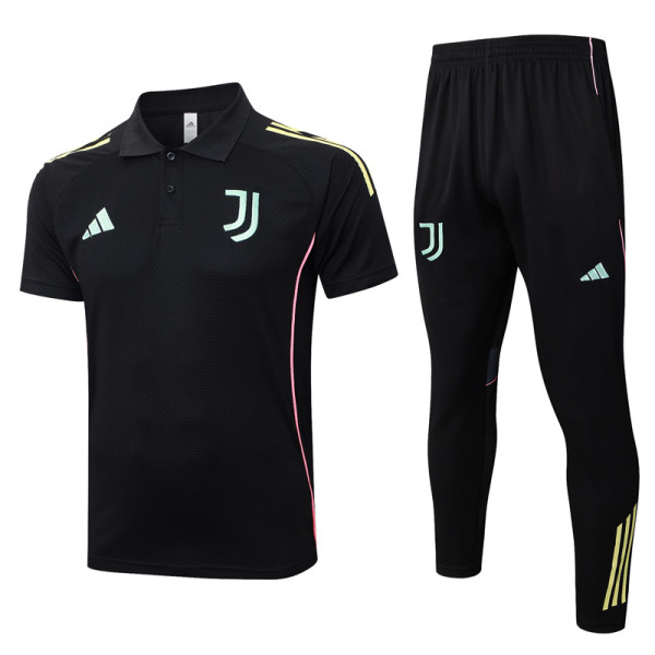 2025-26 JUV Black Short shirts and Long trousers Suit #C2550