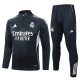 2025-26 RMA Dark gray Half Pull Tracksuit #B2562(半拉链)