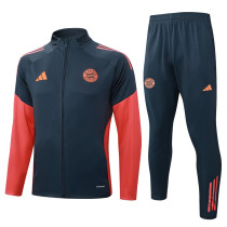 2025-26 Bayern Dark gray Jacket Tracksuit #A2563