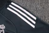 2025-26 RMA Dark gray Half Pull Tracksuit #B2562(半拉链)