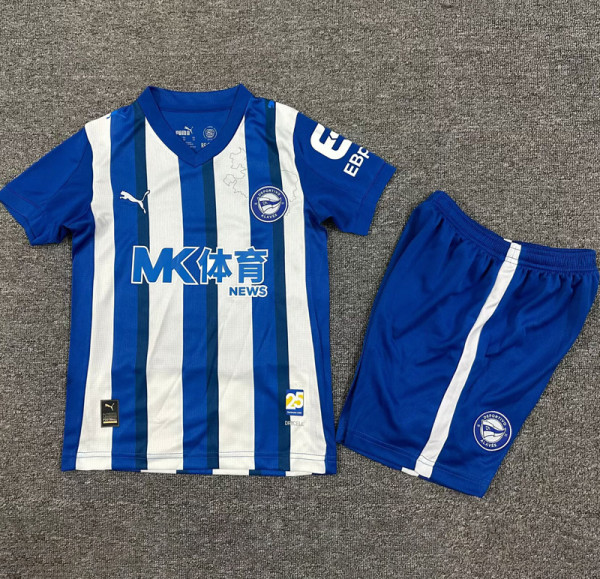 2025-26 Alaves Home Kids Soccer Jersey