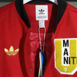 2025-26 Man Utd Red Cotton Baseball Jacket