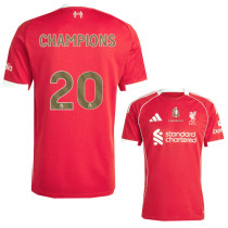 2025-26 LIV Home Print CHAMPIONS # 20 Fans Soccer Jersey