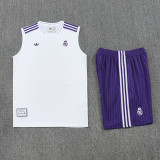 2025-26 RMA White Tank top and shorts suit