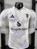 2025-26 Man Utd Away Long Sleeve Player Version Soccer Jersey (长袖球员)