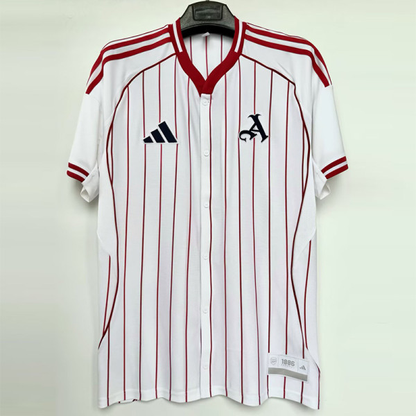 2025-26 ARS White 1:1 Casual Edition Baseball Jersey