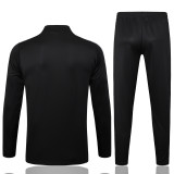 2025-26 Man Utd Black Kids Half Pull Tracksuit #E2509(童装)(半拉链)