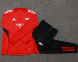 2025-26 ARS Red Kids Half Pull Tracksuit #E2524(童装)(半拉链)
