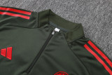 2025-26 Bayern Dark green Kids Half Pull Tracksuit #E2546(童装)(半拉链)