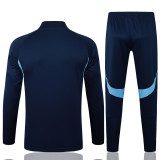 2025-26 ARS Royal blue Half Pull Tracksuit #B2519(半拉链)