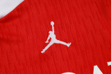 2025-26 PSG Jordan Red Kids Half Pull Tracksuit #E2521(童装)(半拉链)