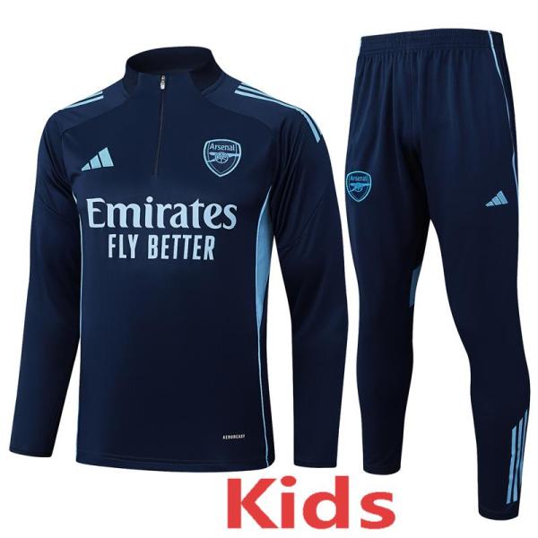 2025-26 ARS Royal blue Kids Half Pull Tracksuit #E2527(童装)(半拉链)