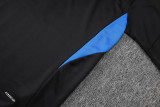 2025-26 Man Utd Black Kids Half Pull Tracksuit #E2554(童装)(半拉链)