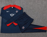 2025-26 PSG Royal blue Half Pull Tracksuit #B2546(半拉链)