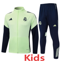 2025-26 RMA Light green Kids Jacket Tracksuit #E2563(童装)