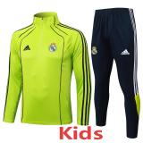 2025-26 RMA Grass green Kids Half Pull Tracksuit #E2574(童装)(半拉链)
