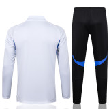 2025-26 Man Utd White Kids Half Pull Tracksuit #E2553(童装)(半拉链)