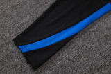 2025-26 Man Utd Fancy blue Kids Half Pull Tracksuit #E25102(童装)(半拉链)