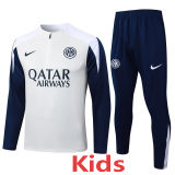 2025-26 INT White Kids Half Pull Tracksuit #E25108(童装)(半拉链)
