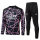 2025-26 PSG Jordan Black Purple Half Pull Tracksuit #B2565(半拉链)