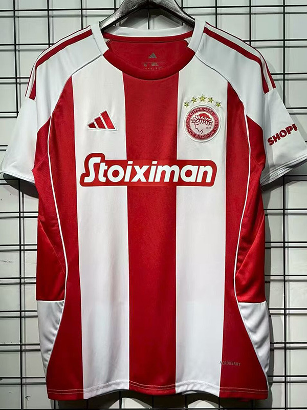 2025-26 Olympiacos Home Fans Soccer Jersey