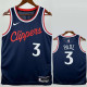 2024-25 Clippers PAUL #3 Royal blue Top Quality Hot Pressing NBA Jersey