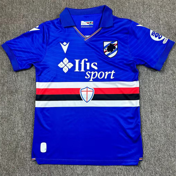 2025-26 Sampdoria Home Fans Soccer Jersey