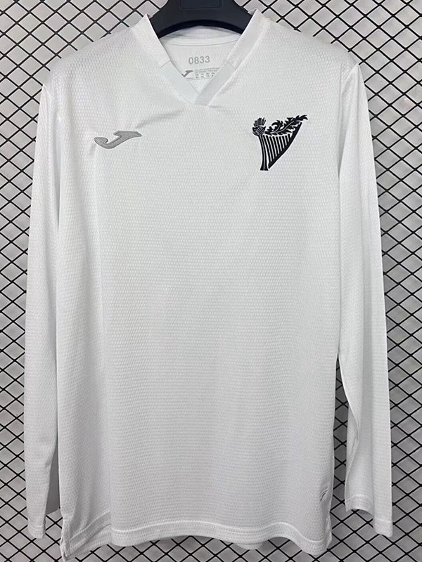 2025 Hibernian FC White 150th Anniversary Long Sleeve Soccer Jersey (长袖)