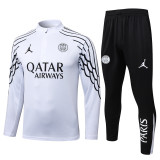 2025-26 PSG Jordan White Half Pull Tracksuit #B2574(半拉链)