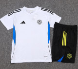 2025-26 Man Utd White Training Short Suit #D25155