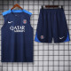 2025-26 PSG Royal blue Tank top and shorts suit