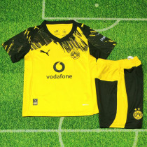 2025-26 Dortmund Home Kids Soccer Jersey