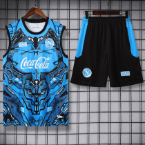 2025-26 Napoli Blue Tank top and shorts suit