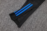 2025-26 RMA White blue Kids Half Pull Tracksuit #E25129(童装)(半拉链)