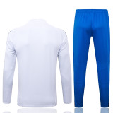 2025-26 RMA White Kids Half Pull Tracksuit #E25124(童装)(半拉链)