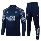 2025-26 PSG Jordan Royal blue Half Pull Tracksuit #B2591(半拉链)