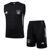 2025-26 Germany Black Tank top and shorts suit #D25165