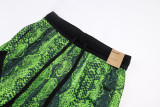 C2509 AJ Green Casual Short Pants #蛇纹绿