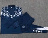2025-26 PSG Jordan Royal blue Kids Half Pull Tracksuit #E25154(童装)(半拉链)