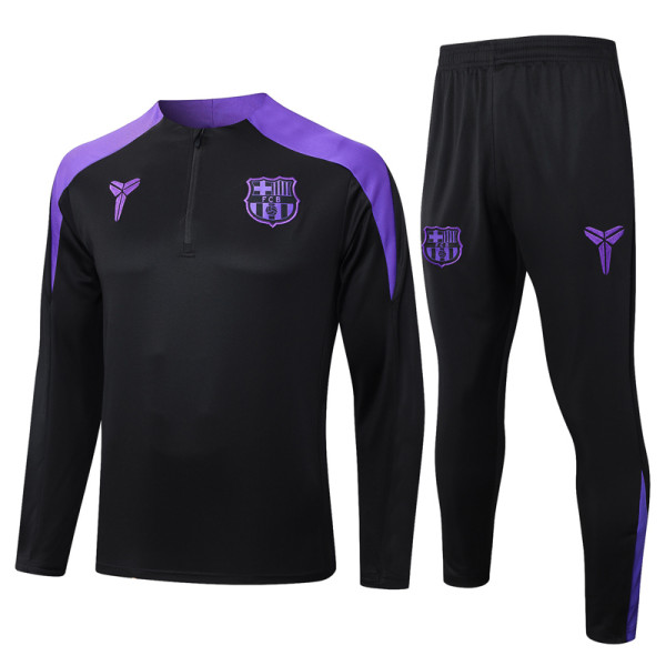2025-26 BAR Black Half Pull Tracksuit #B2558(半拉链)