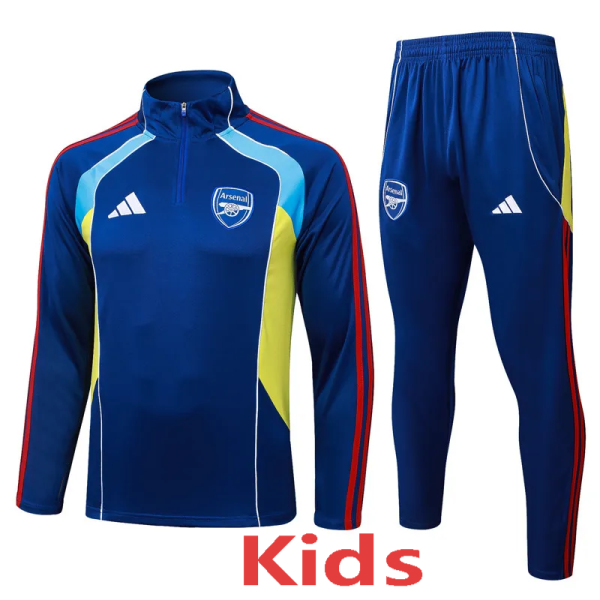 2025-26 ARS Royal blue Kids Half Pull Tracksuit #E25156(童装)(半拉链)