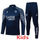 2025-26 PSG Jordan Royal blue Kids Half Pull Tracksuit #E25154(童装)(半拉链)