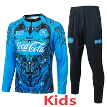 2025-26 Napoli Blue Kids Half Pull Tracksuit #E25152(童装)(半拉链)