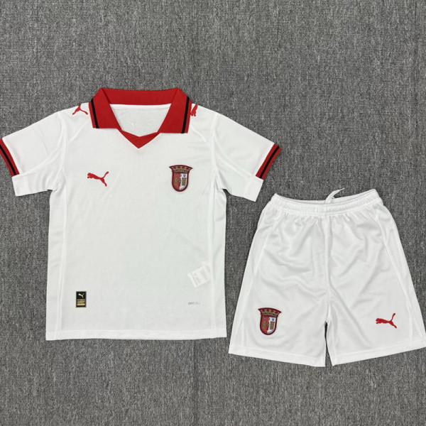 2025-26 Braga Away Kids Soccer Jersey